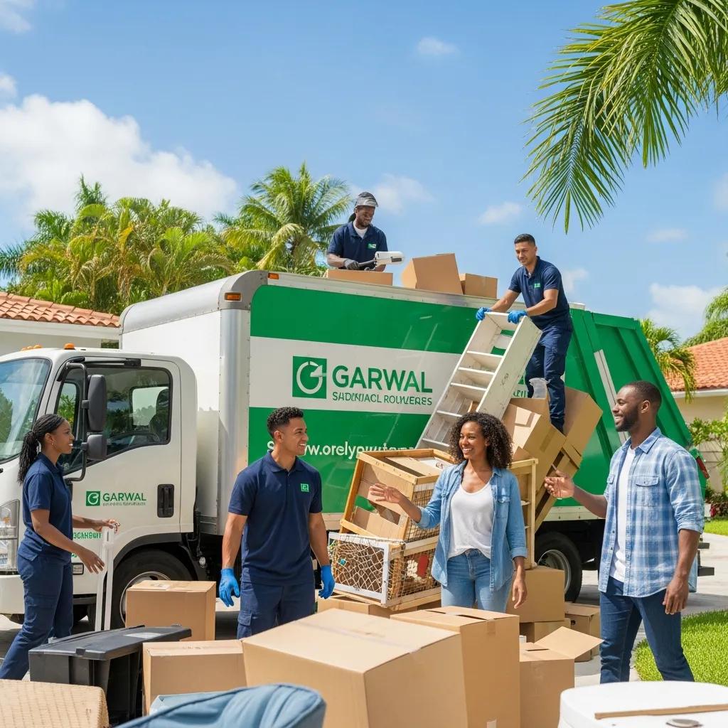 Happy customers experiencing high satisfaction with professional junk removal services